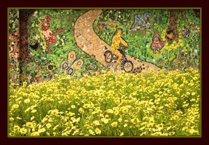 1 April - M. Spring wildflowers & Maxwell Park Mosaics.framed